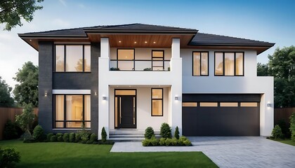 Sleek and Elegant House Exterior Photography with Fine Details