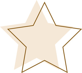 Modern minimalist aesthetic frame with brown tones.