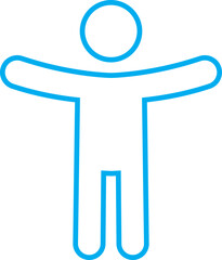 Accessibility icon. Simple accessibility vector illustration. Universal access symbol isolated on transparent background. Blind disability people or visually impaired access the web button.