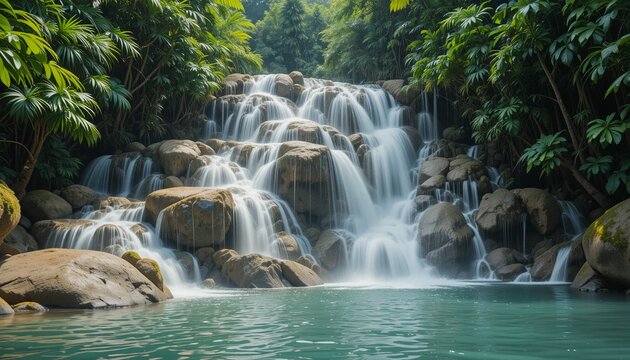 Tropical waterfall