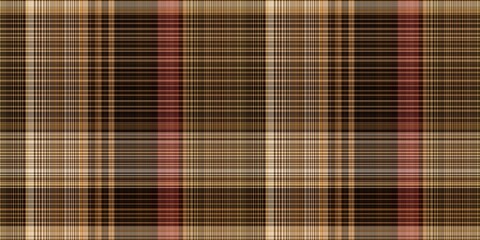 Warm fall gingham tartan check seamless border pattern. Woven classic variegated ombre check ribbon trim. Repeatable banner for washing tape and for fashion edging design.