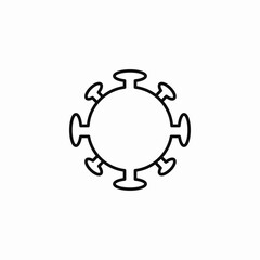 virus warning icon sign vector