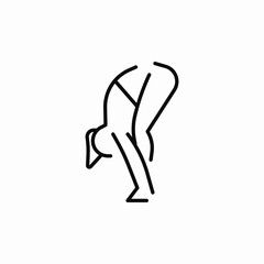 warmup exercises icon sign vector