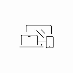 device access icon sign vector