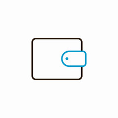 digital wrap wallet icon sign vector