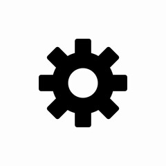 gear part icon sign vector