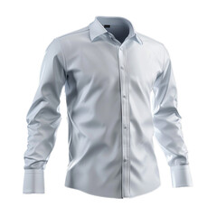 Classic Men's Long Sleeve Dress Shirt Mockup Template for Branding and Design