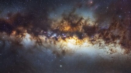 Obraz premium Cosmic Canvas: A Celestial Tapestry of Stars and Nebulae