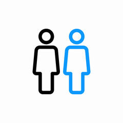 team duo icon sign vector