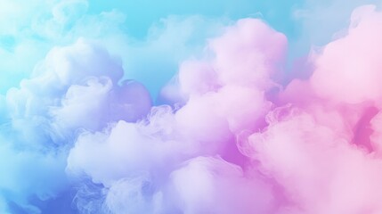 Fototapeta premium Playful cotton candy gradient background with soft pink, lavender and blue hues perfect for dreamy designs