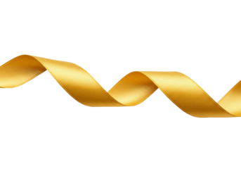 Golden Ribbon Swirl Design - Elegant golden ribbon swirling design, perfect for adding a touch of luxury to your projects. Ideal for banners, backgrounds, and more