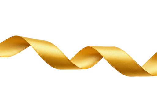 Golden Ribbon Swirl Design - Elegant golden ribbon swirling design, perfect for adding a touch of luxury to your projects. Ideal for banners, backgrounds, and more