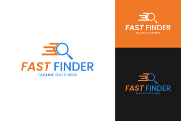Fast finder logo design template symbol illustration