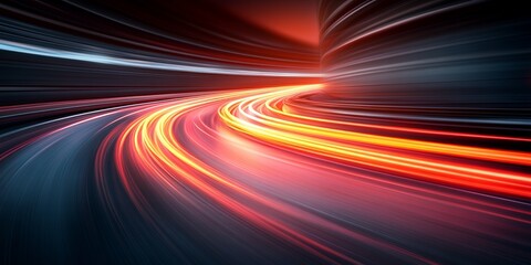 Abstract Speed Light Trails Dynamic Red Orange Yellow Background art blur fast card lines vivid