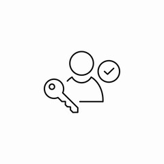 account protection completed icon sign vector