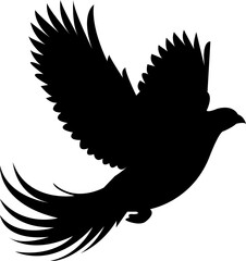 pheasant bird silhouette vector file svg beautiful design