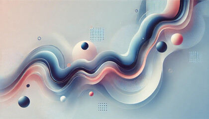 abstract technology background waves