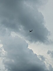 Fototapeta na wymiar plane in the sky