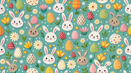 Fototapeta premium holiday, easter, background, blue, celebration, color, colorful, egg, spring, happy, paint, season, green, tradition, traditional, yellow, pink, fun, food, beautiful, design, decor, decoration, gift, 