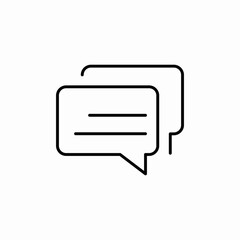 message bubbles icon sign vector