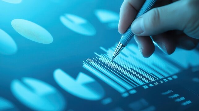 Investor analyzing the growth potential of a new IPO, focusing on detailed financial graphs