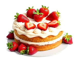 cheesecake with strawberries