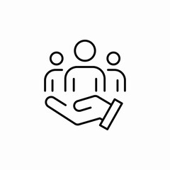 team secure icon sign vector