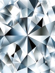 Obraz premium Elegant background composed of faceted geometric shapes, shining illustration