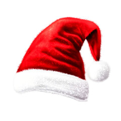 Festive Red Santa Hat Joyful Christmas Spirit Winter Wonderland