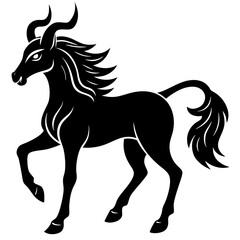 Centaur silhouette vector illustration