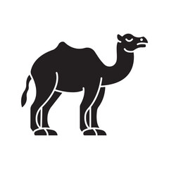 Camel icon isolated on white background