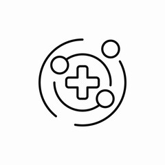 Obraz premium medical technology icon sign vector