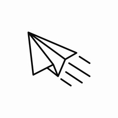 message shuttle send icon sign vector