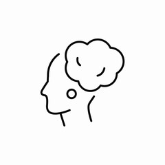 mind thoughts icon sign vector