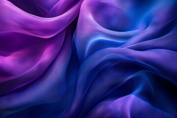 Obraz premium Colorful silk fabric flowing in soft folds and curves