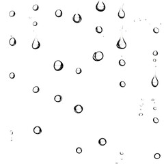 Liquid Drops Falling Dark Background Abstract Art Water Beauty