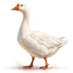 goose isolated on white background