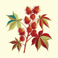 Outline flower set for artistic designs