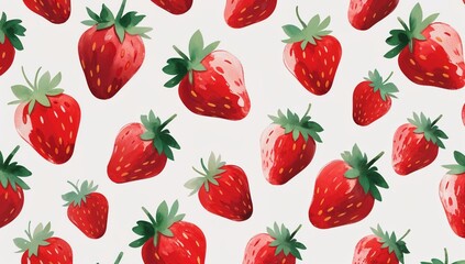 COLORFUL STRAWBERRY ILLUSION DESIGNED THROUGH GENERATIVE AI