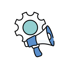 Marketing Automation vector icon stock illustration