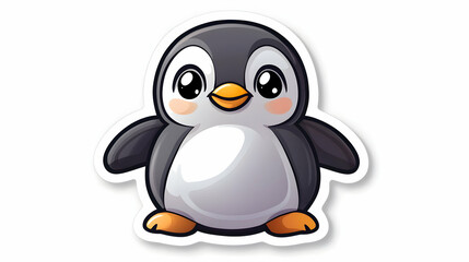 Fototapeta premium Adorable Cartoon Penguin Illustration