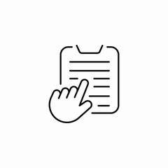 page read icon sign vector