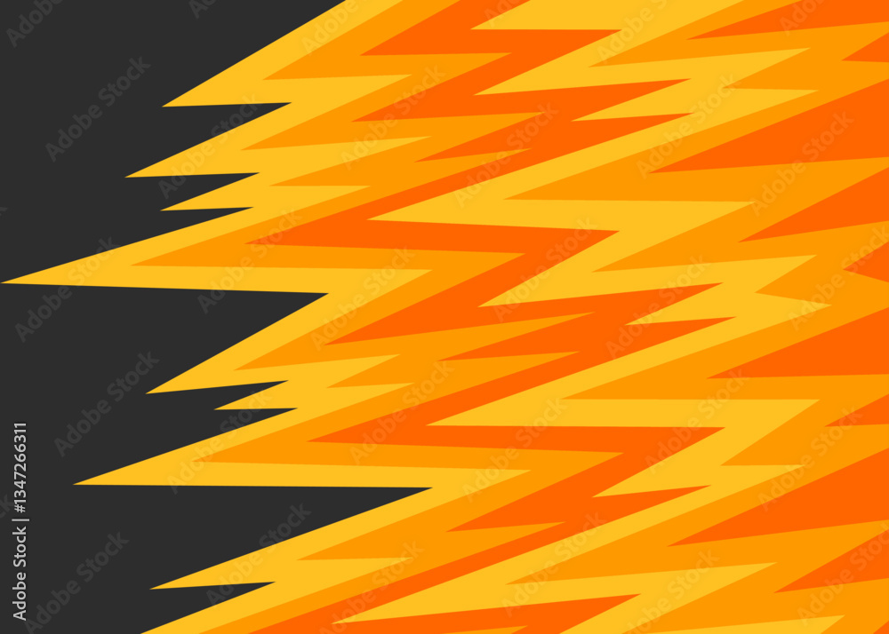 Poster abstract background with gradient jagged pattern and with some copy space area