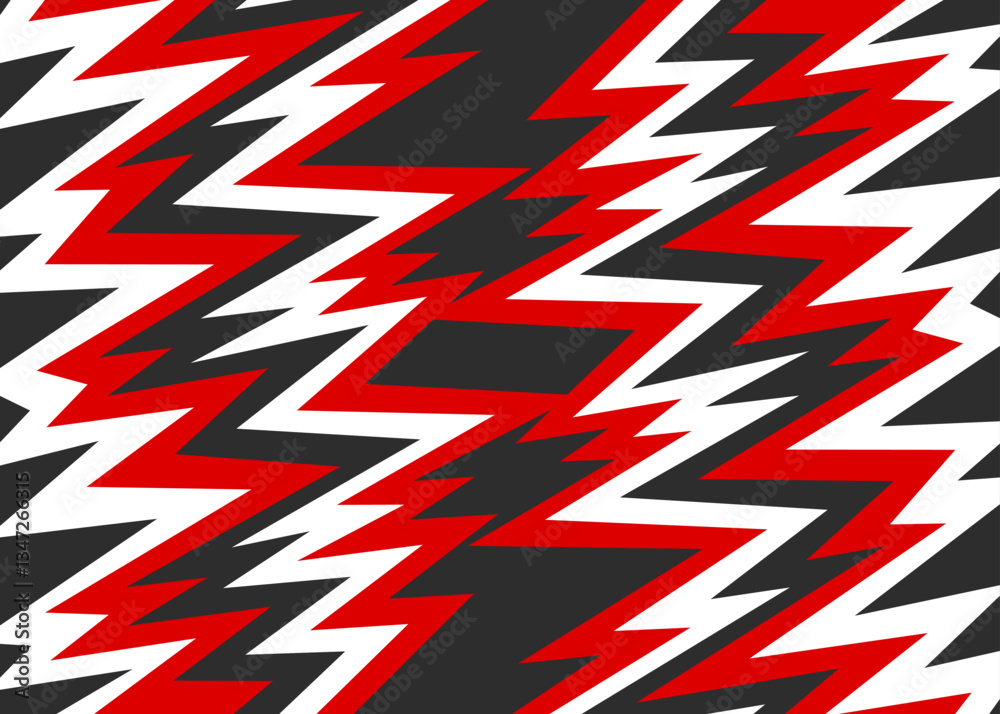 Poster abstract background with reflective jagged zigzag line pattern