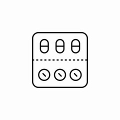 pill cointainer icon sign vector