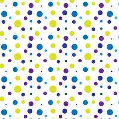 Vibrant Polka Dot Pattern design, 