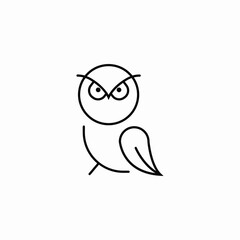 smart owl icon sign vector