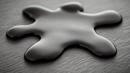 Obraz premium Dark Liquid Blot on Dark Surface