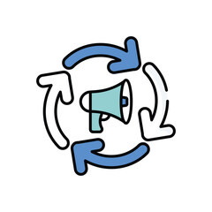 Remarketing vector icon  stock illustration