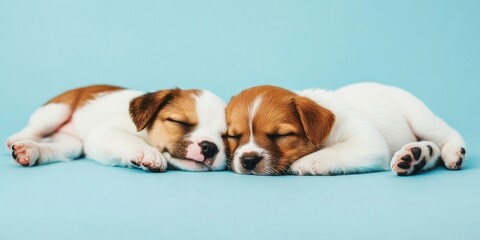 beagle puppy looking up